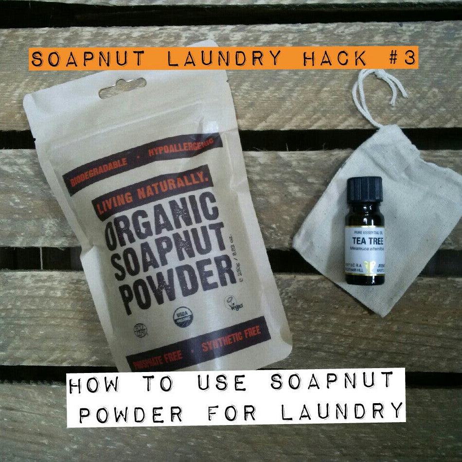 Soapnut Laundry Hack Number 3: Sådan bruges Soapnut Powder til vasketøj 